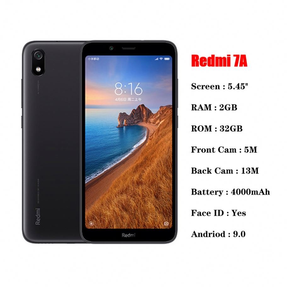 Wholesale Original Xiaomi Redmi 7A 32GB telefonos celulares Used Phones 3g & 4g used smartphones cheap mobile phone